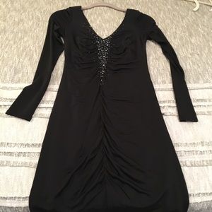 Laundry sexy beaded bodycon dress